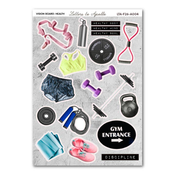 VISION BOARD: HEALTH for wholesale by Letters to Apollo