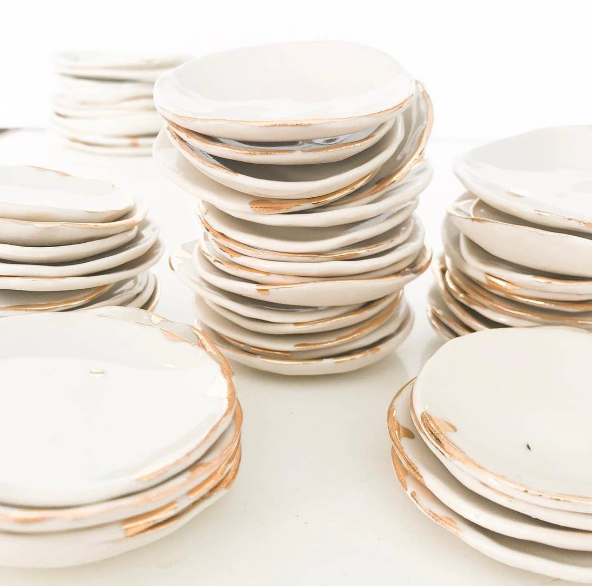 Michelle Barrett Ceramics - Wholesale Jewelry Dish - White Ring Dish1