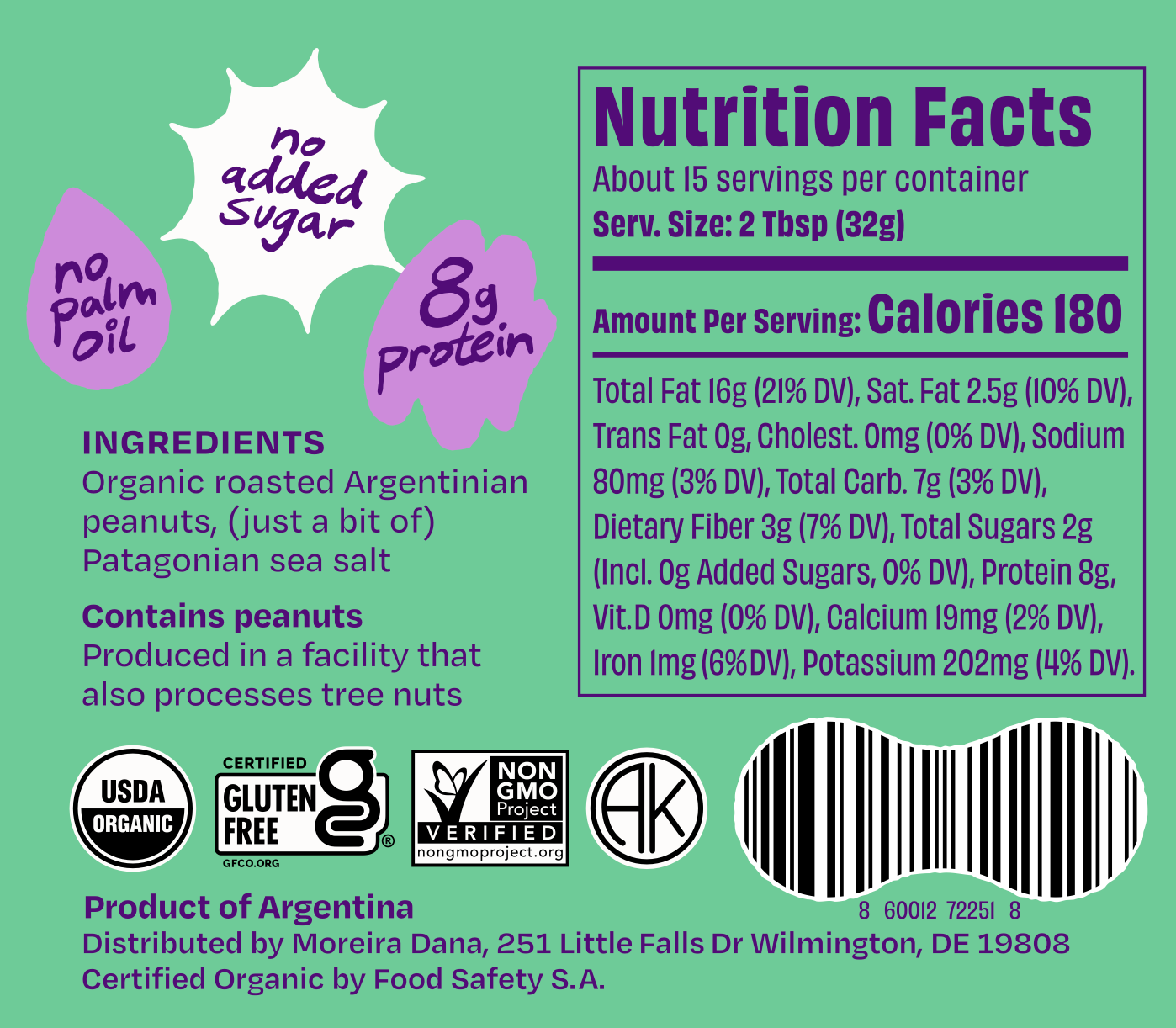 One Trick Pony - Wholesale Nut Butter - Crazy Crunchy Organic All Natural Peanut Butter - 16oz Jar7