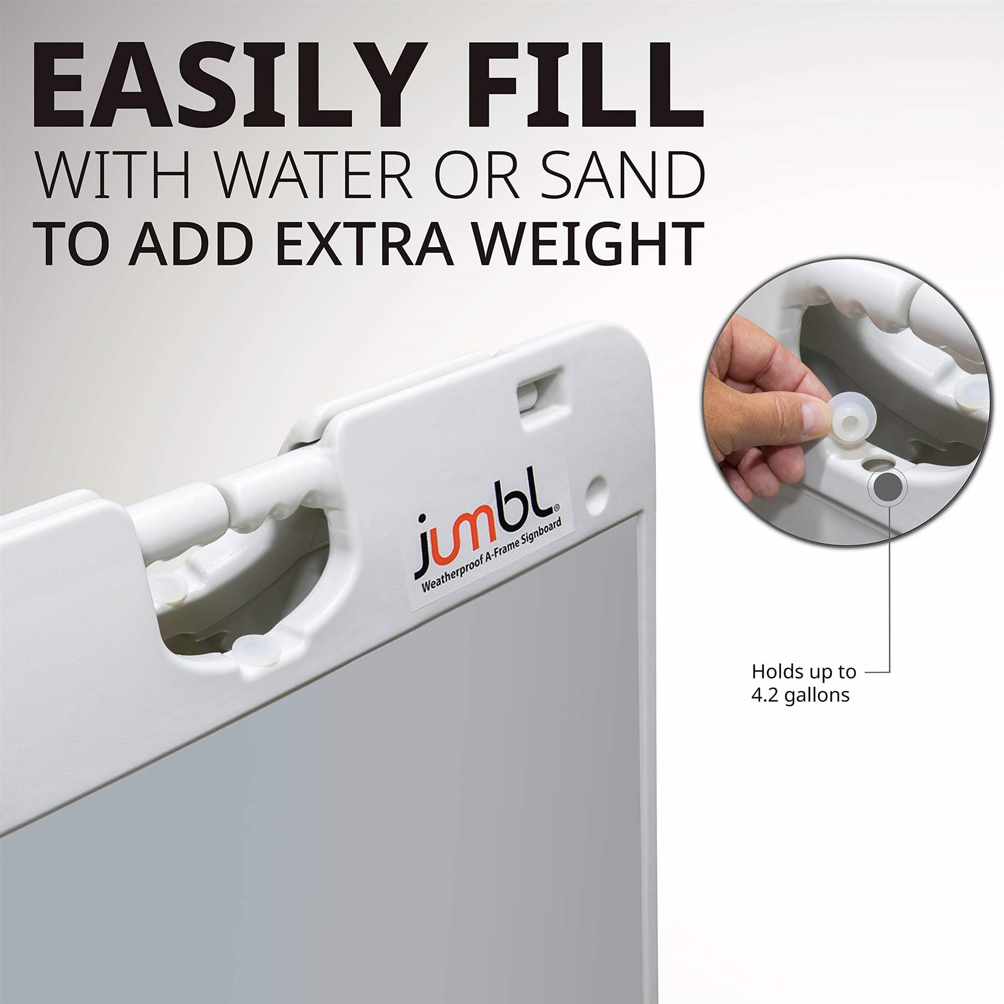 Jumbl - Wholesale Sign - A-Frame Outdoor Sandwich Signboard 28x22" with PVC Cover5