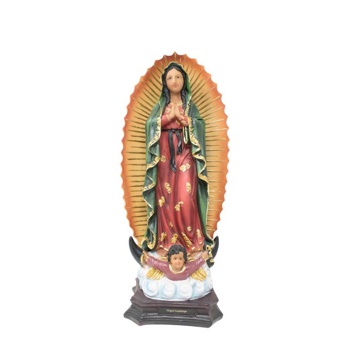 mrcjsales - Wholesale Sculpture - Our Lady of Guadalupe Statue, 8, 12, 16, 24 Inches, Resin,