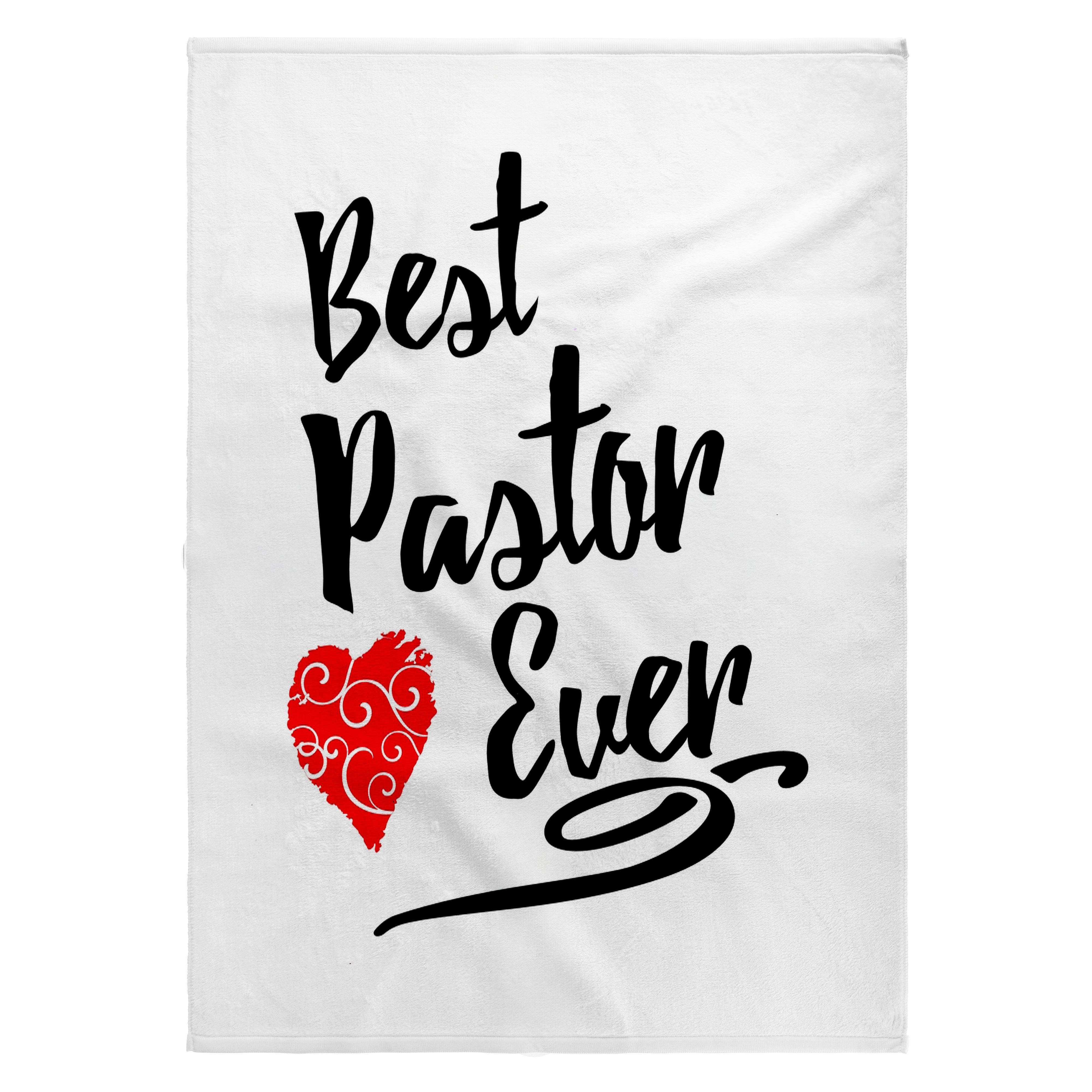 3dRose - Vendita all'ingrosso Asciugamani da bagno - 3dRose, Miglior Pastore di Sempre Design in Scritta Nera con Motivo a Cuore Rosso, Asciugamano0