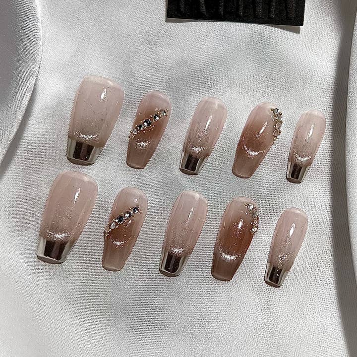 KTNN Studio Inc. - Wholesale Press-On/Fake Nails - Deluxe 100% Hand Made press on nails - # Mars0