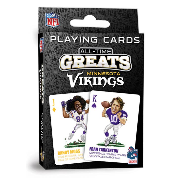 Minnesota Vikings All-Time Greats Playing Cards for wholesale by Masterpieces Puzzles