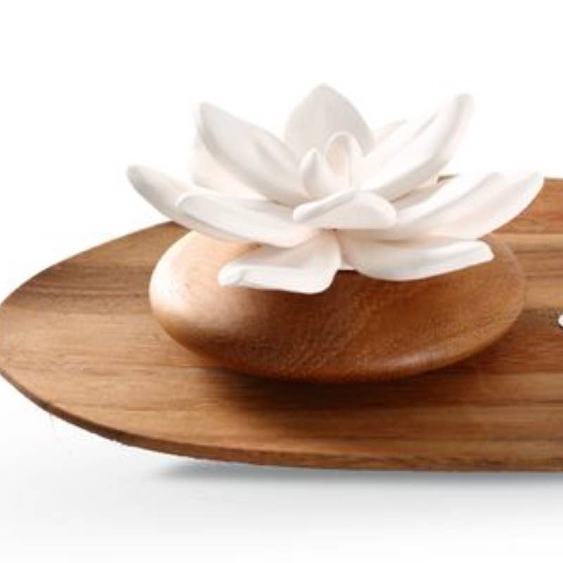 Anoq – wholesale Doftpinnar – Aromadiffusor med trä- och porslinsblomma - Tibet Jade5