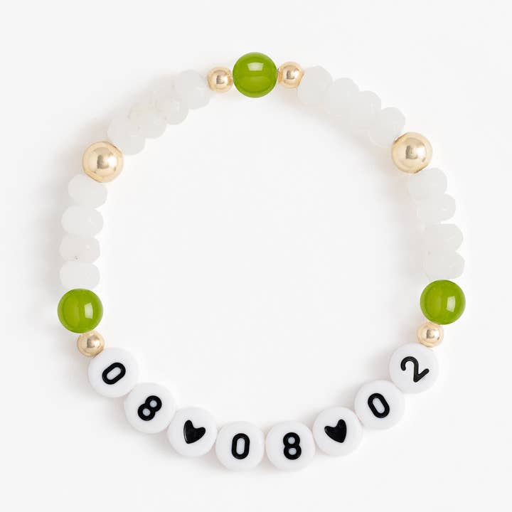 The August Bracelet (Peridot) for wholesale by Names For Good