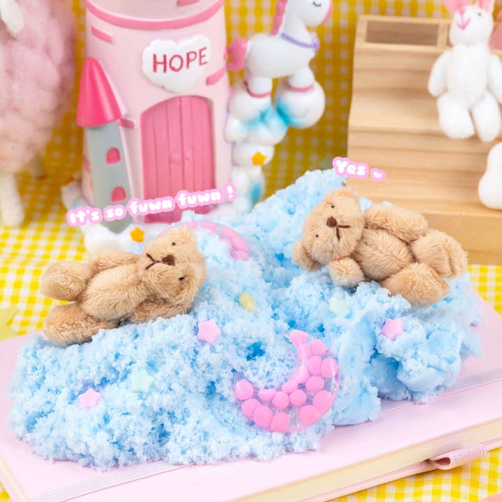 Kawaii Slime Company - Vente Pâte ingénieuse/slime – enfant - Fuwa Fuwa Time Icee Cloud Slime (4 pièces/boîte)