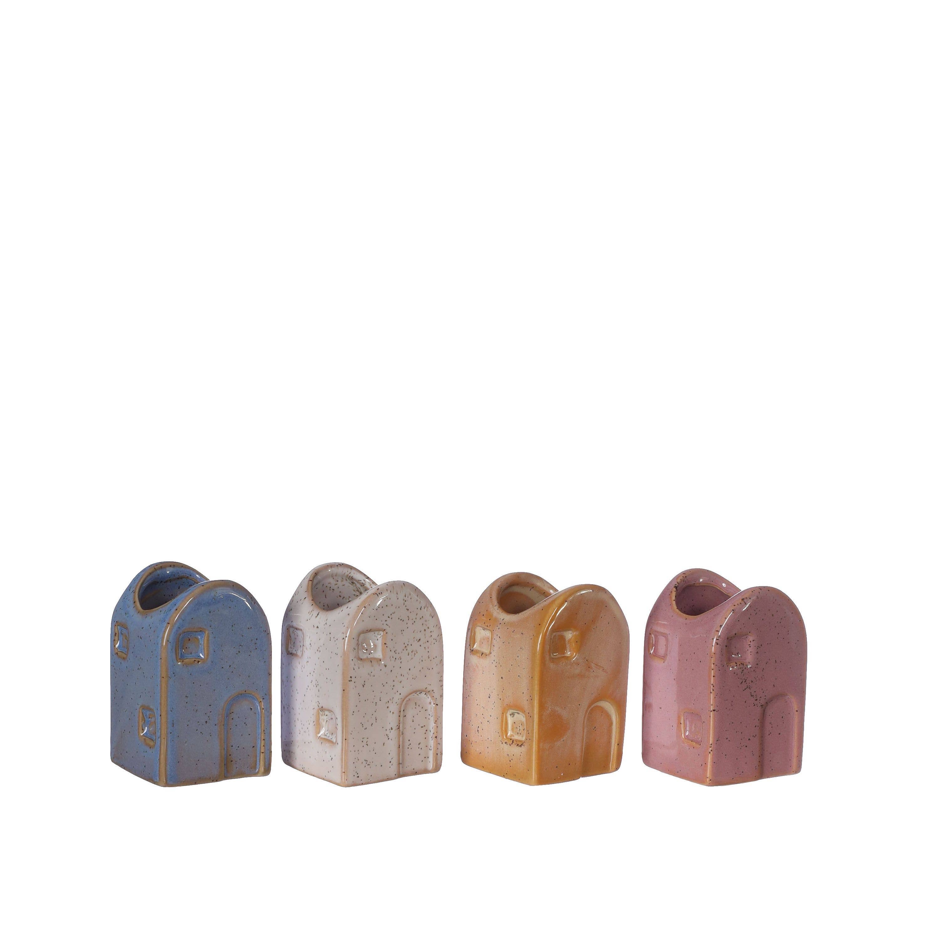 DRYdecorations - Wholesale Vase - Bloemenvaasjes huisjes - 4 kleuren small