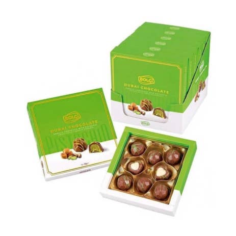 Présentoir de Pralines de Dubaï 6x96g for wholesale by CargoPirate
