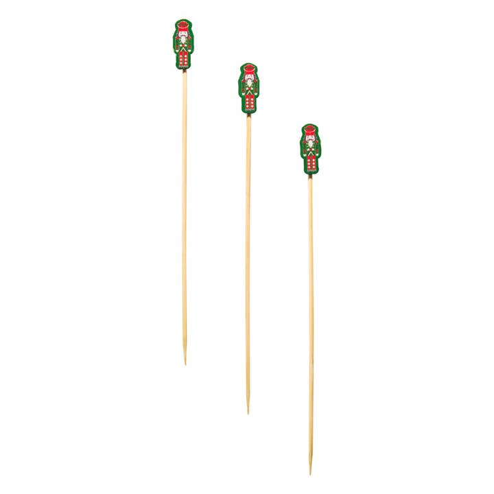 Sophistiplate - Wholesale Cocktail pick - Nutcracker Christmas Large Cocktail Picks/30pk1