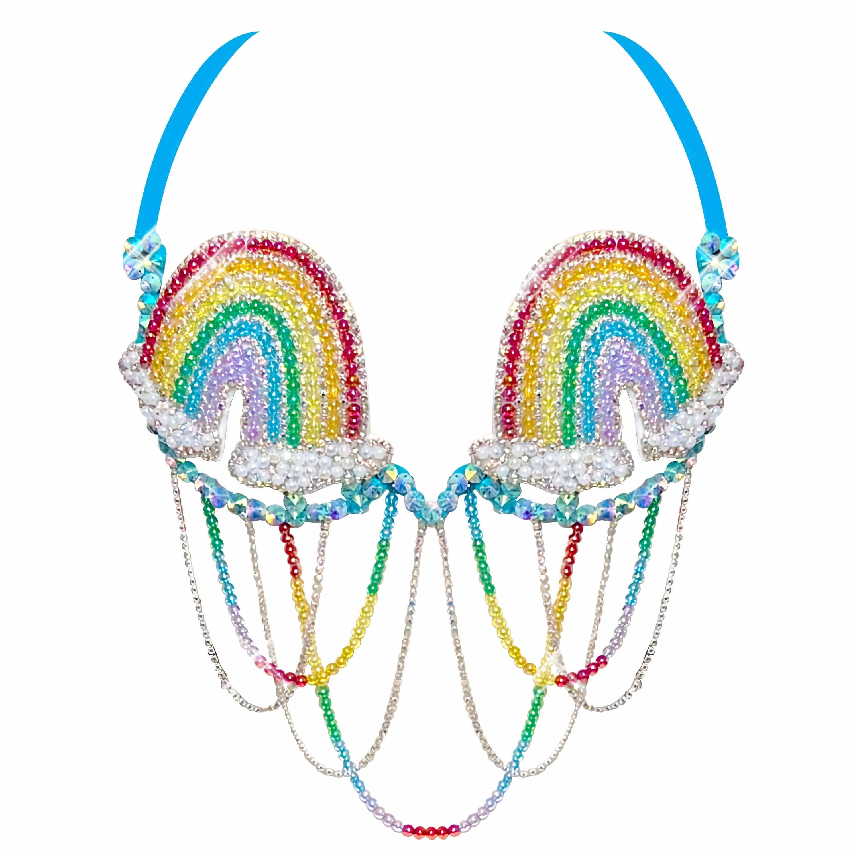 MULTI Reggiseno di carnevale con strass Rainbow Happy Meal in vendita all'ingrosso su Faire0