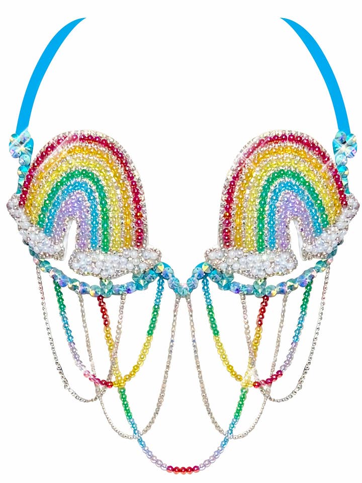 MULTI Reggiseno di carnevale con strass Rainbow Happy Meal in vendita all'ingrosso su Faire