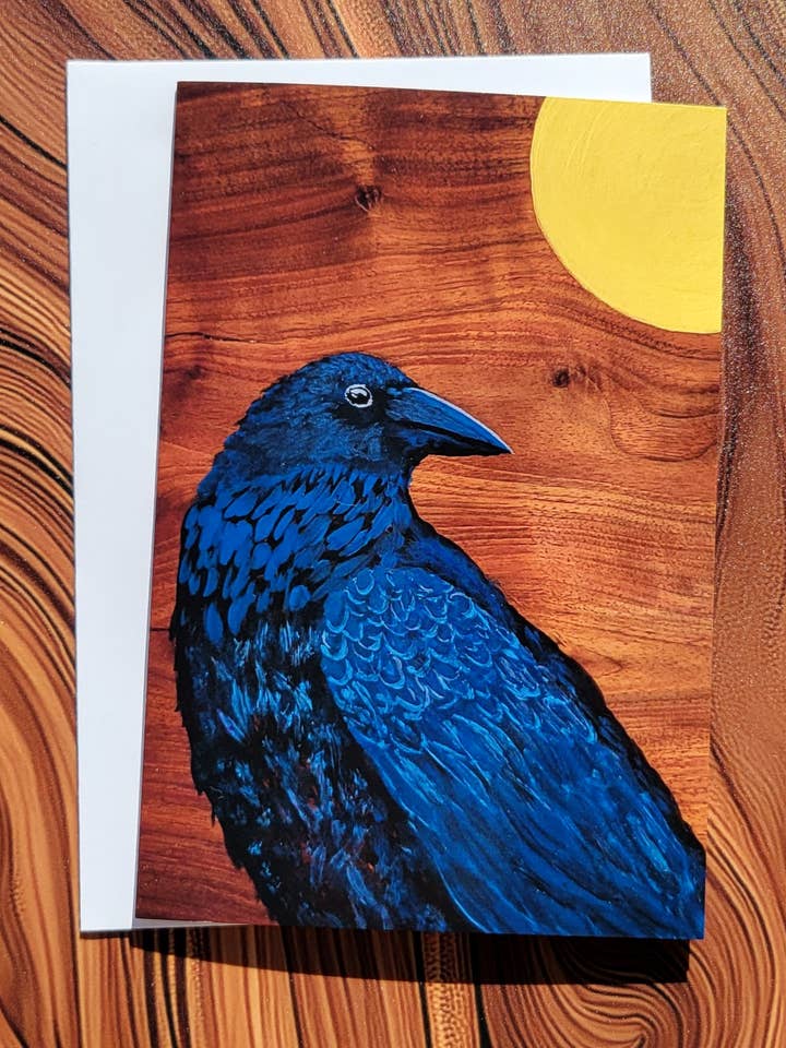 Mr. Midnight Card for wholesale by Jessica Plesko Art