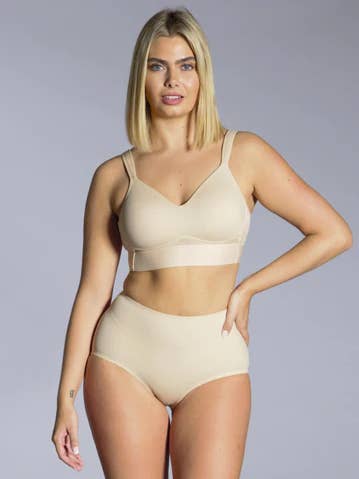 Molded Cup Bra with Mesh Back Detail for wholesale by Rhonda Shear