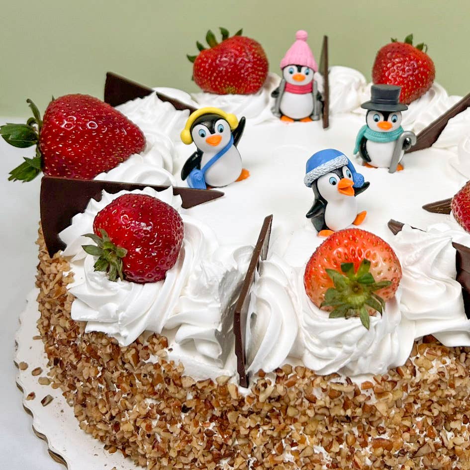 Summitbaking - Wholesale Cake/Cupcake Topper - Penguin Figures Winter Cake & Cupcake Toppers, 4/pkg2