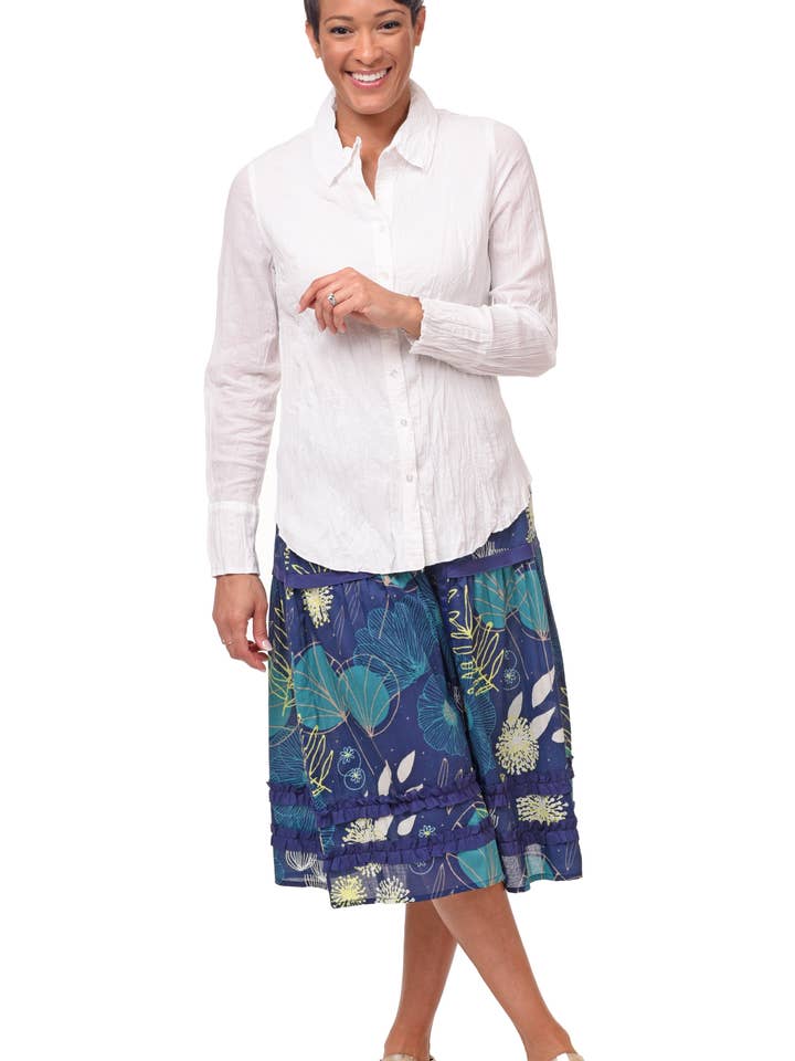 CV1155 Haveskørt i Portland Floral* for engroshandel hos Tulip Clothing