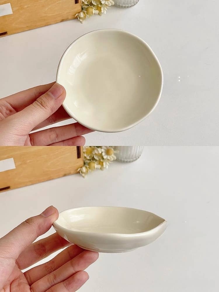 Otterware - Wholesale Condiment/Dip Bowl - Hand-Pinched Pastel Ceramic Irregular Dipping Dishes5