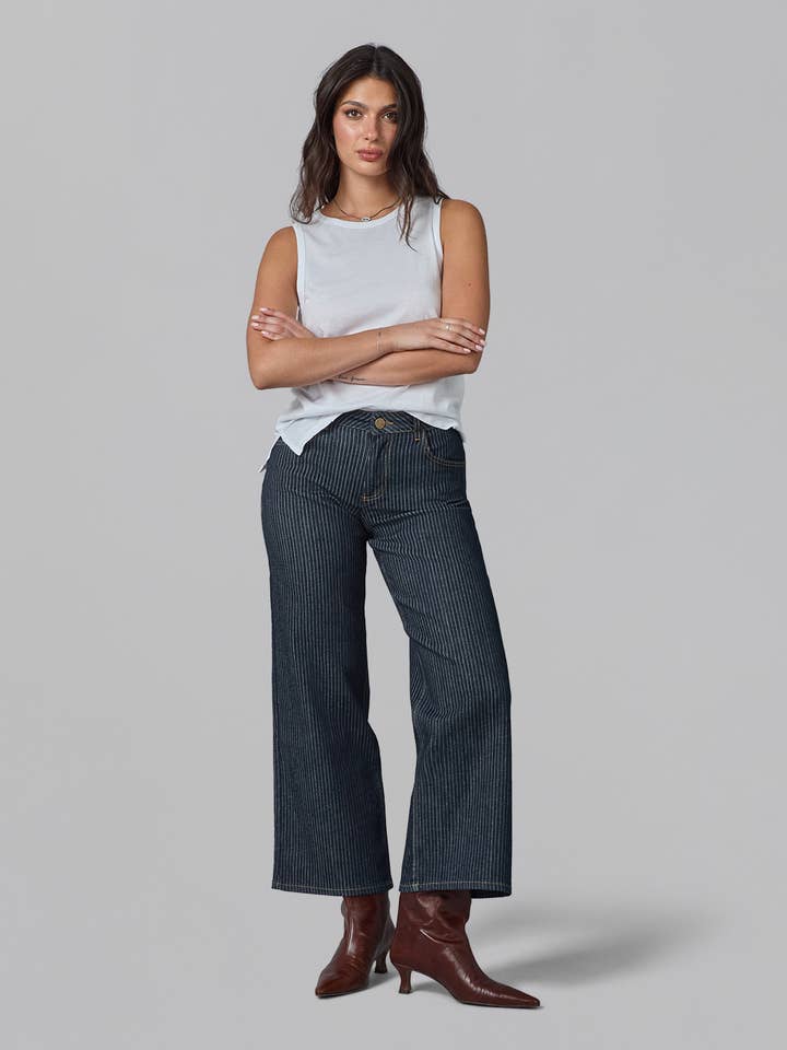 LOLA DENIM - Wholesale Jeans - Women's - COLETTE-PSB High Rise Wide Leg Jeans 30" Inseam1