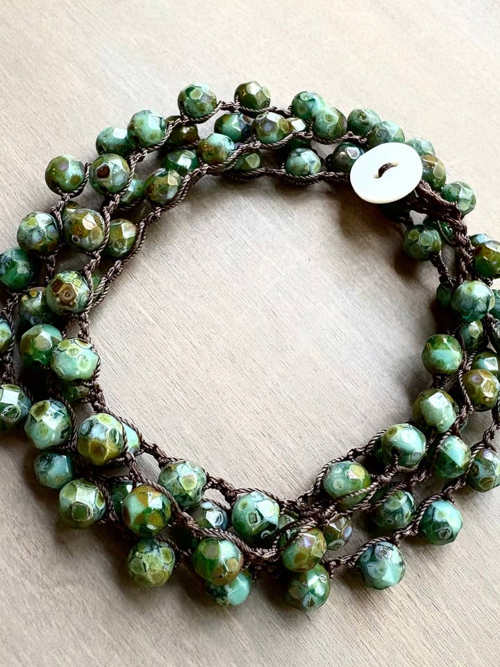 Evergreen Kristallen Ketting Om Lang Te Dragen of Gewikkeld voor wholesale door Twist Style