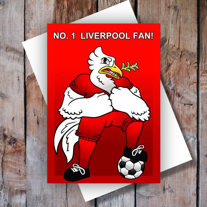 Fan n°1 de Liverpool ! Carte d'anniversaire pour la vente par Black Country Cards