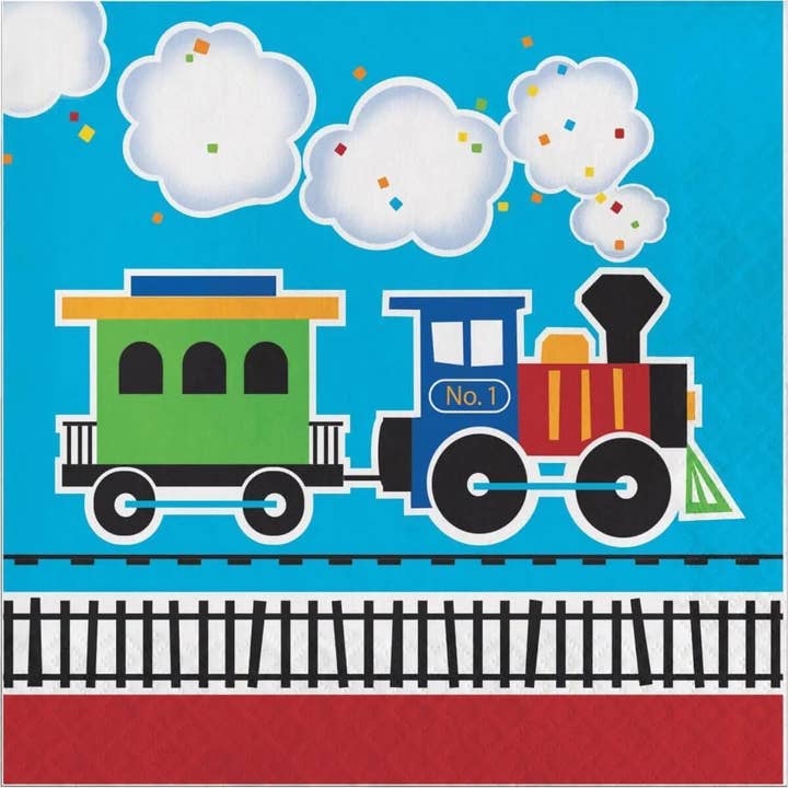 All Aboard - Paper Luncheon Napkins (16ct) for wholesale by Party Expo, LLC