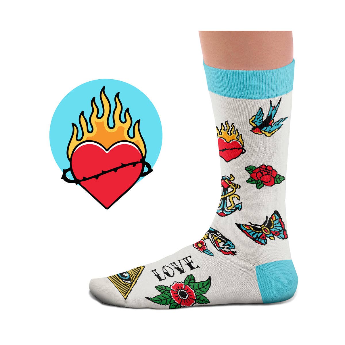 Sock Affairs - Wholesale Socks - Unisex - Traditional American Tattoo Socks1