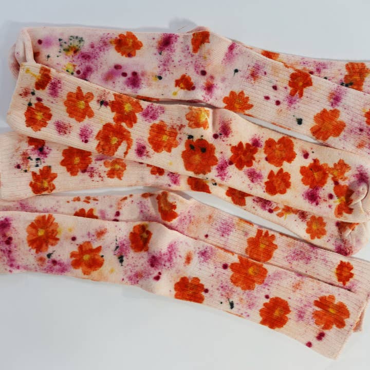 DYE KWEEN - Wholesale Socks - Women's - Flower Power Bamboo Sock2