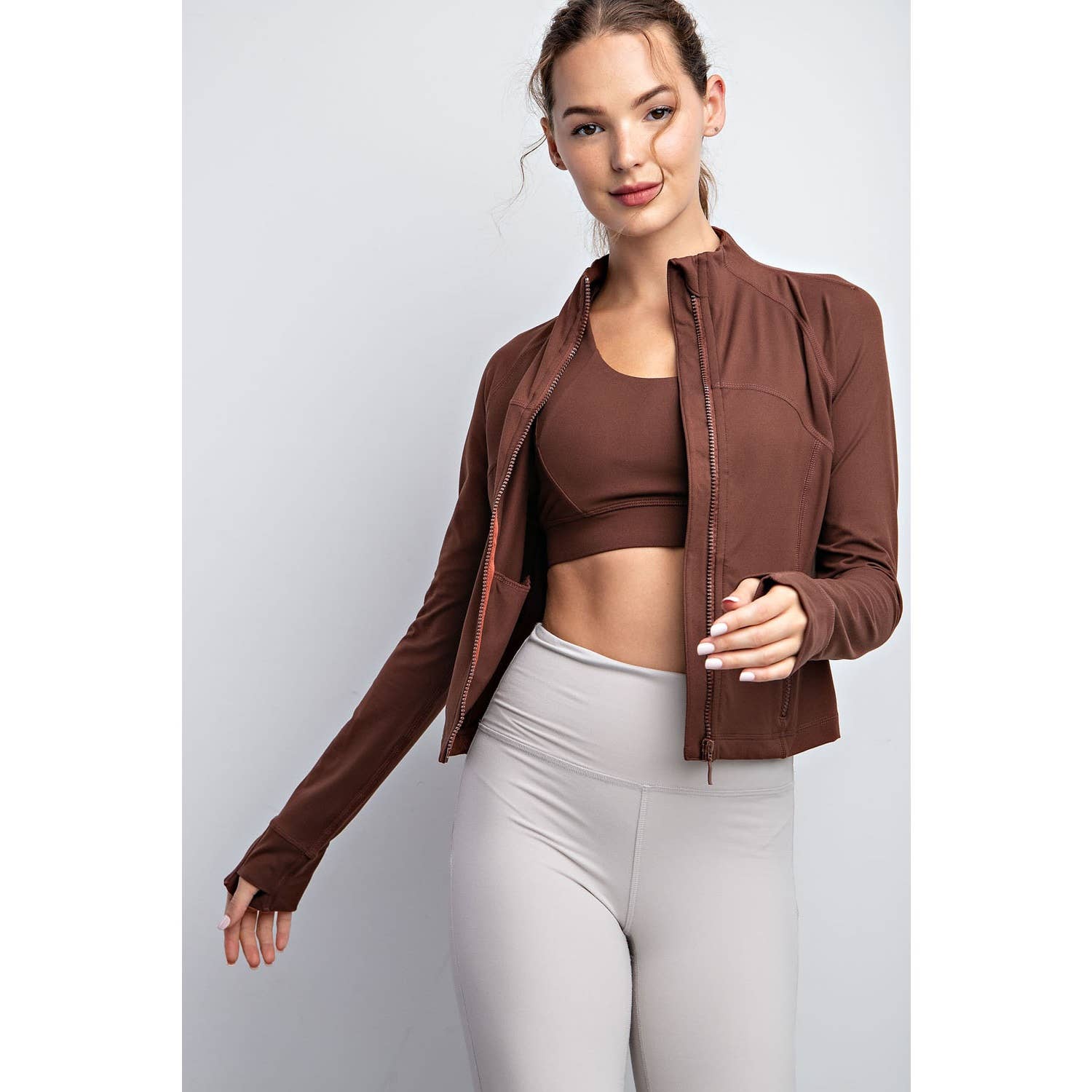 Rae Mode - Wholesale Athletic Jacket - Women's - BUTTER LONG SLEEVE CROP DEFINE JACKET17