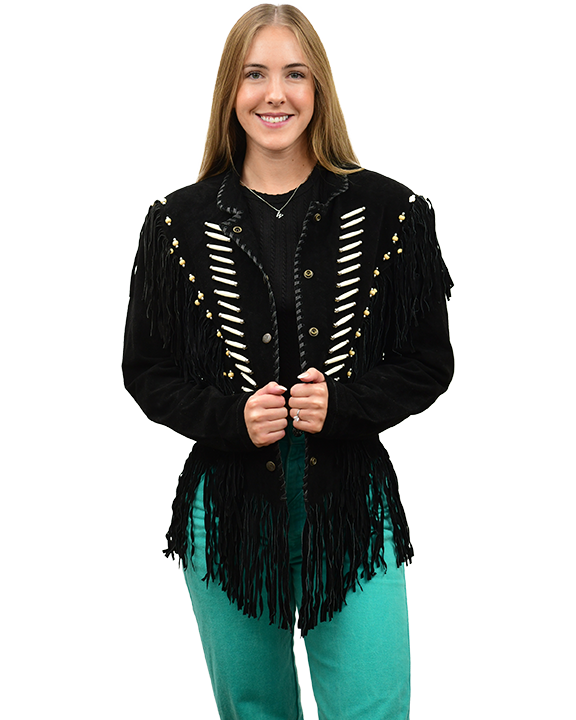 Liberty Wear Apparel - Wholesale Jacket - Women's - 9713 Beaded Suede Jacket1
