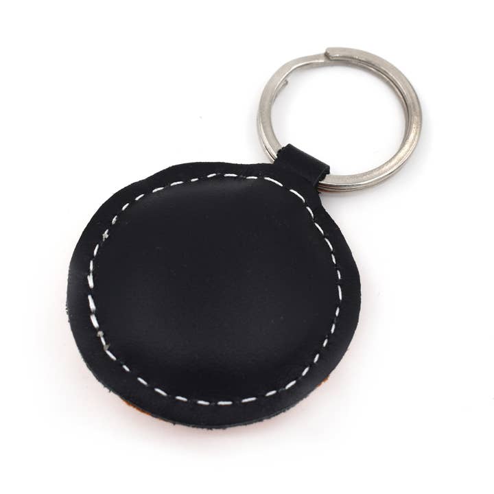 Triballi Leather Products – wholesale Nyckelring - Unisex – Basketboll Handgjord läder nyckelring korg
