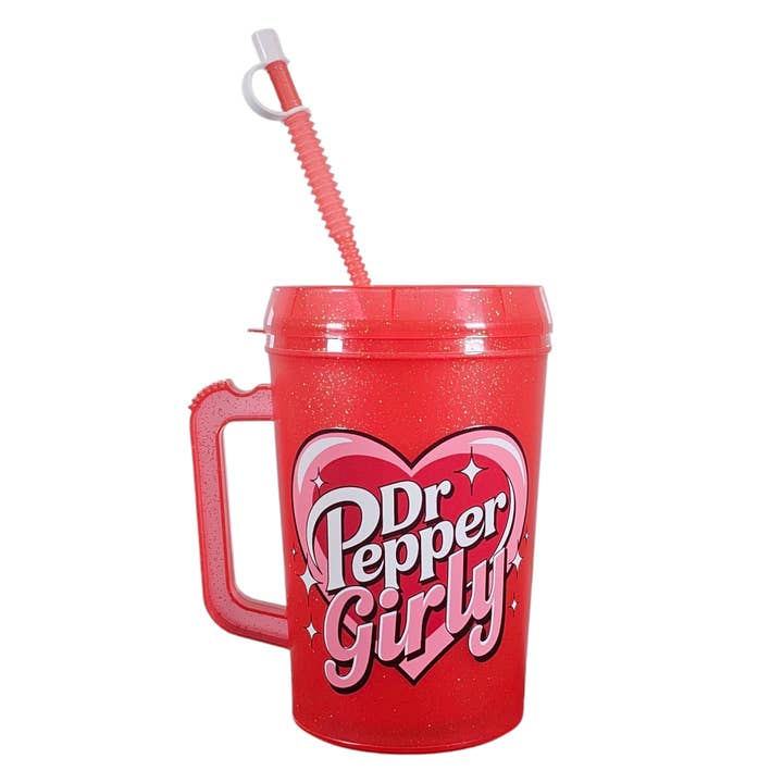 Scratch Decor - Wholesale Insulated Mug/Tumbler - Dr Pepp Girly HIP SIPS Mega Trucker Mug 34oz1