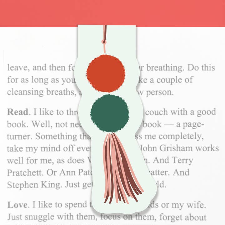 Lucy Loves Paper - Wholesale Bookmark - Magnetic Bookmark | Pom Pom Ornament