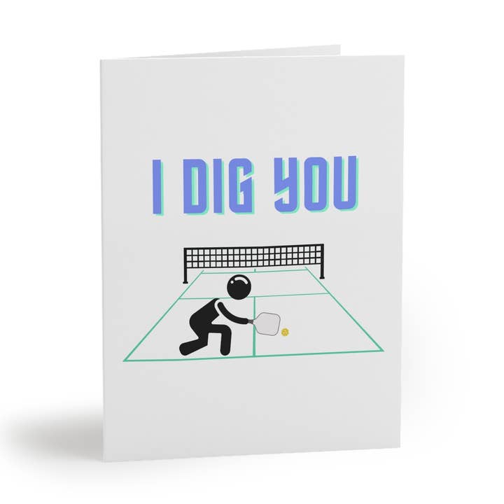 I Dig You Pickleball Greeting Card for wholesale by Pickle & Paper