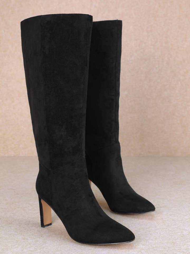 Oliccui - Wholesale Boots - Women's - SLEEK POINTED-TOE THIN BLOCK HEEL BOOTS