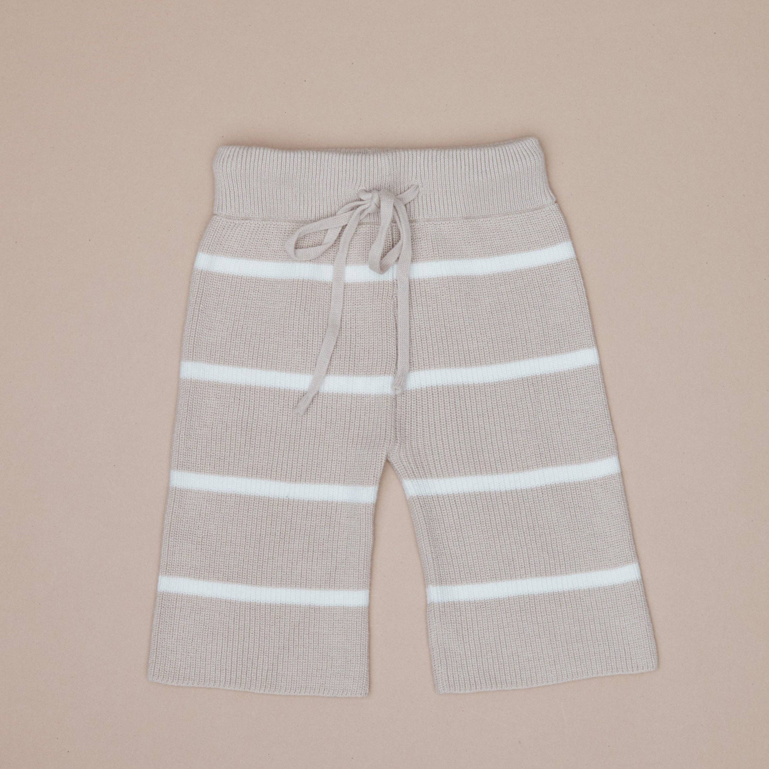 Pine Kids - Vendita all'ingrosso Pantaloni - Bambini - Pantaloni a Maglia a Righe Avena a Gamba Larga