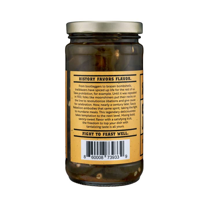 Saucy Rebellion - Wholesale Pickled Vegetables - Candied Jalapenos1