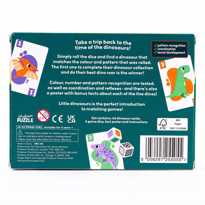 Professor Puzzle USA, Inc. - Wholesale Card Game - Little Dinosaurs4