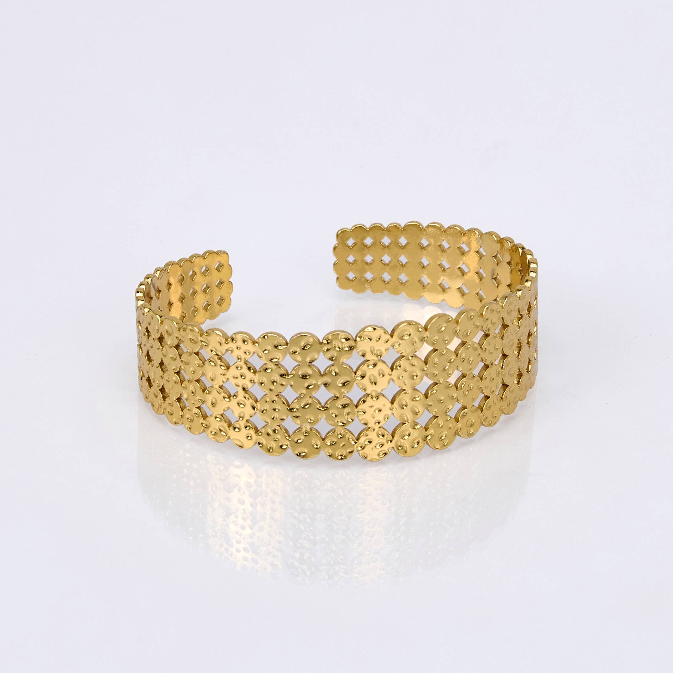 By Sookay - Wholesale Cuff Bracelet - golden stainless steel cuffs2