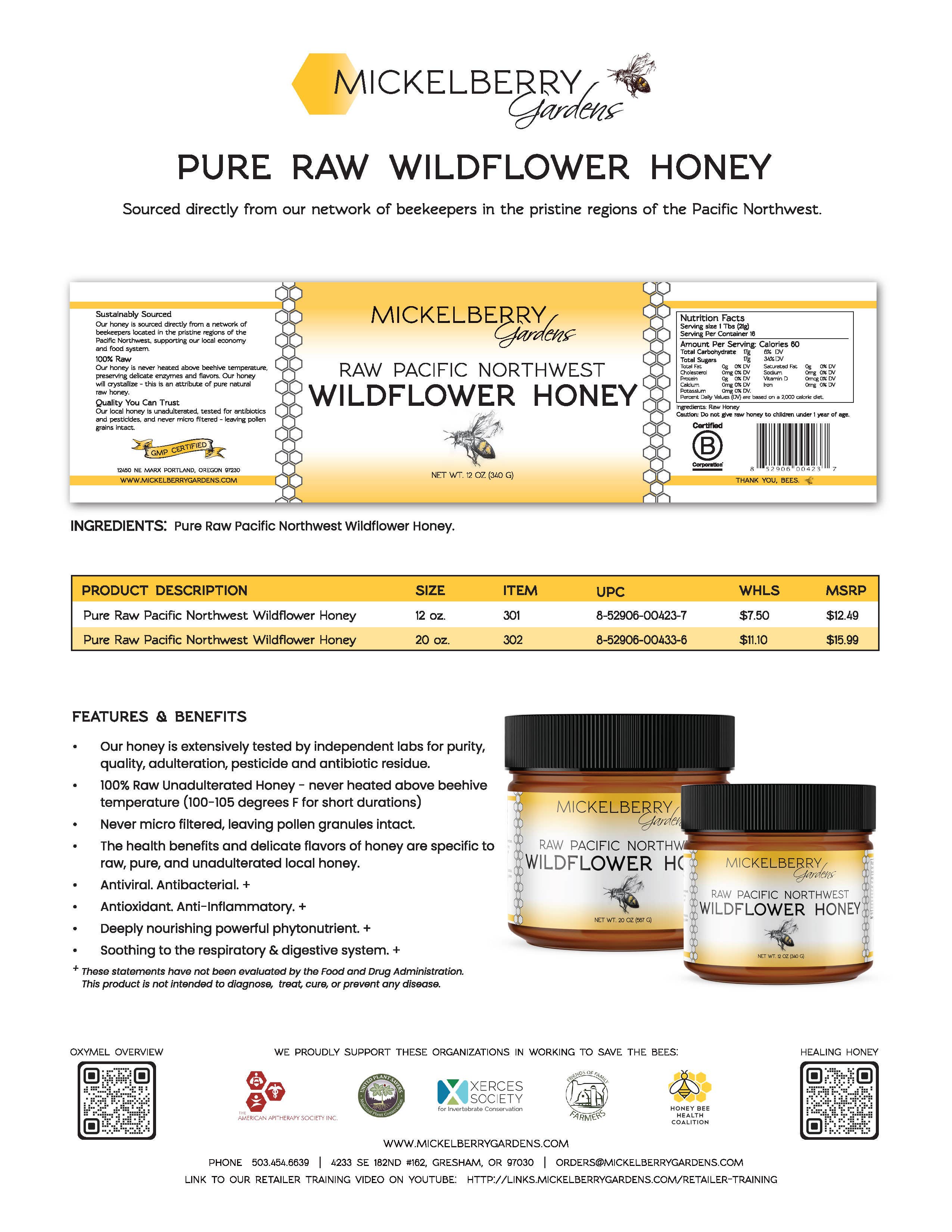 Mickelberry Gardens - Vente Miel - Miel brut de fleurs sauvages — le plus ancien remède de la nature2