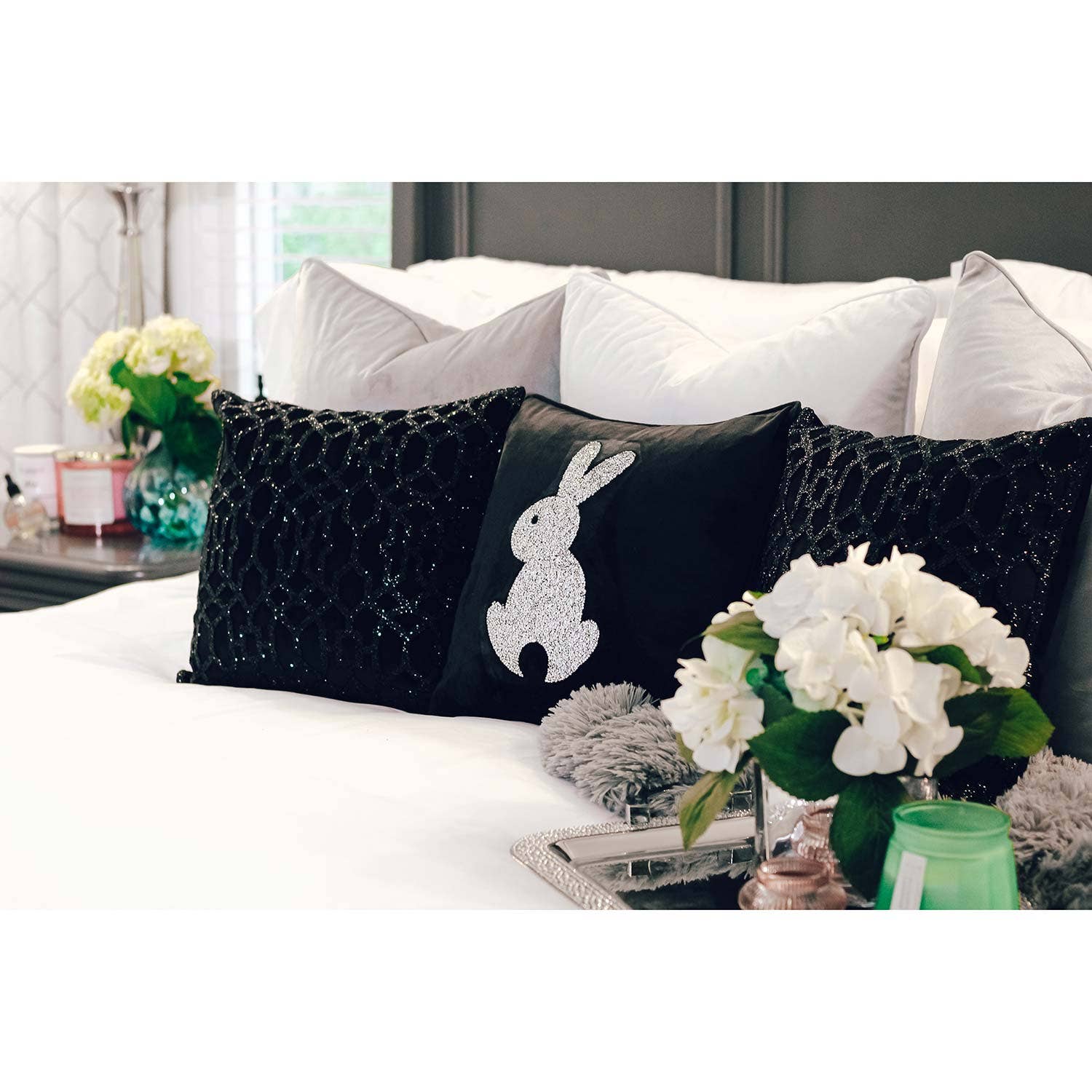 Sparkles Home - Vente Coussin décoratif - Coussin Lattice en strass8