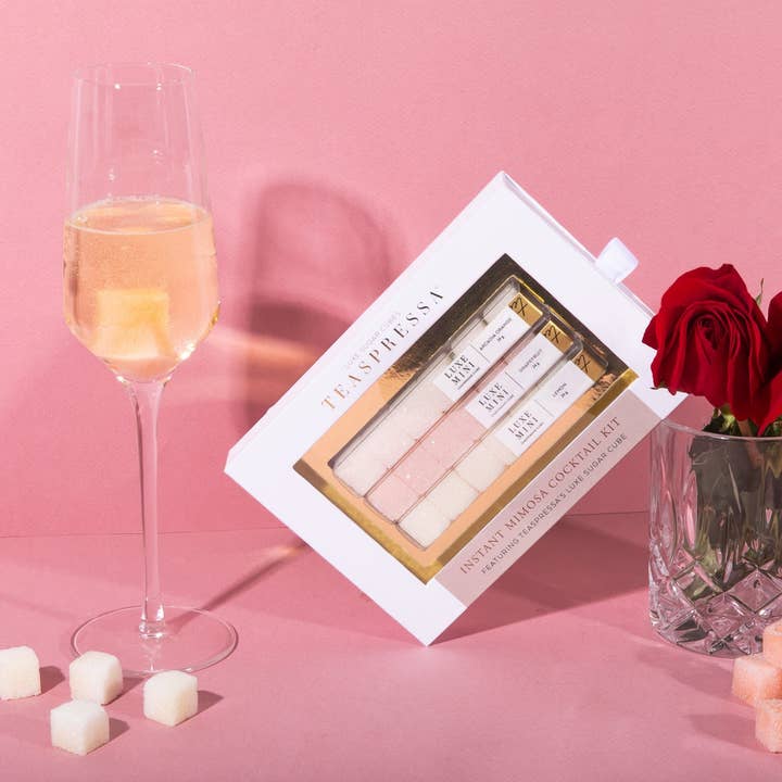TEASPRESSA | LUXE Mixer Cube – wholesale DIY Drink Kit – MIMOSA COCKTAILMIXERSET6