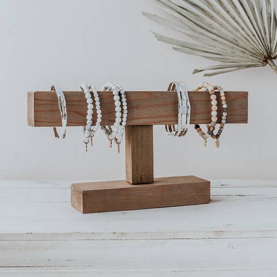 Display Bracelet Bar-Wood for wholesale by Glee Jewelry