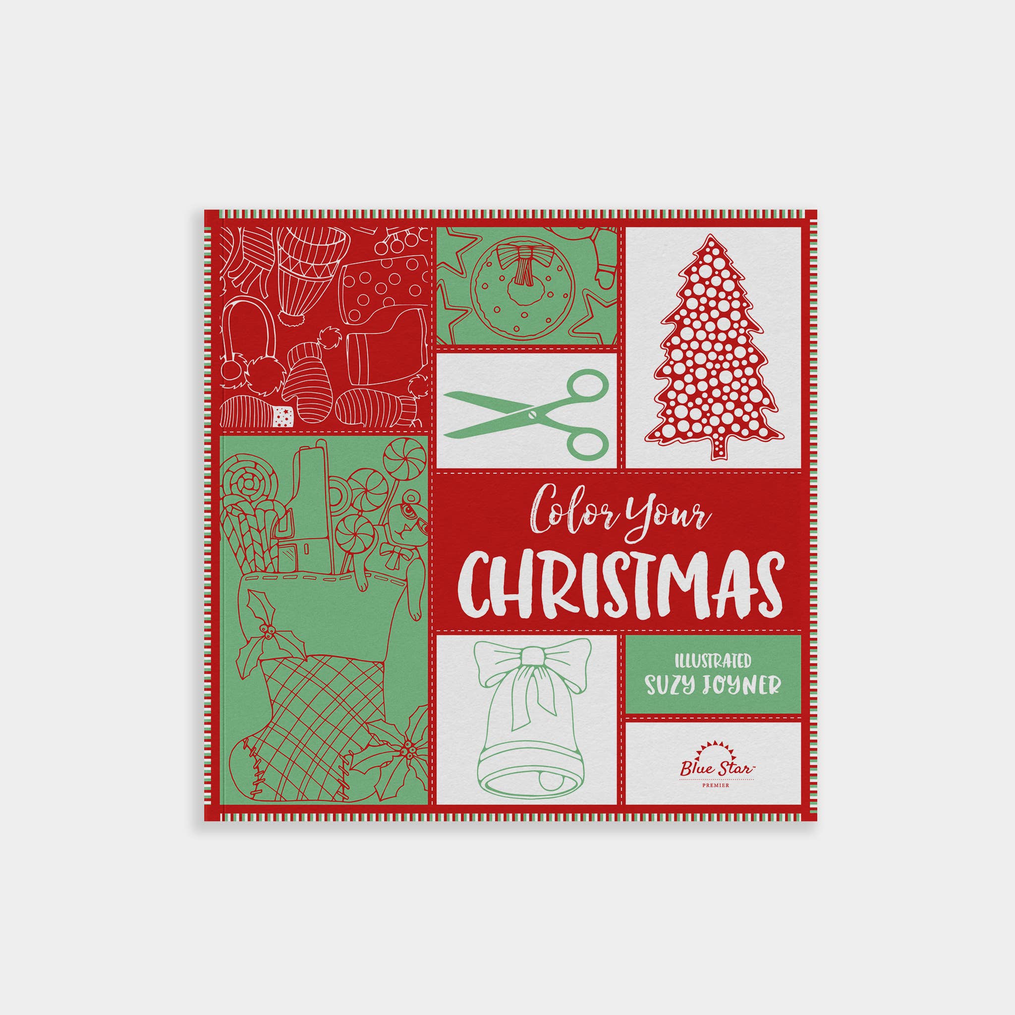 Blue Star Press - Wholesale Coloring & Activity Book - Adult - Color Your Christmas (stocking stuffer)