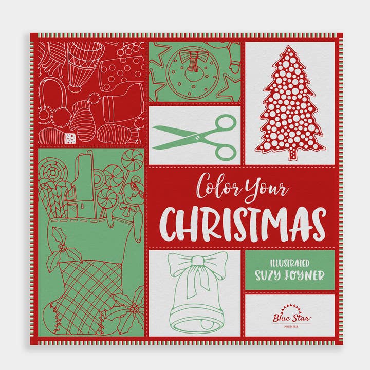 Blue Star Press - Wholesale Coloring & Activity Book - Adult - Color Your Christmas (stocking stuffer)0