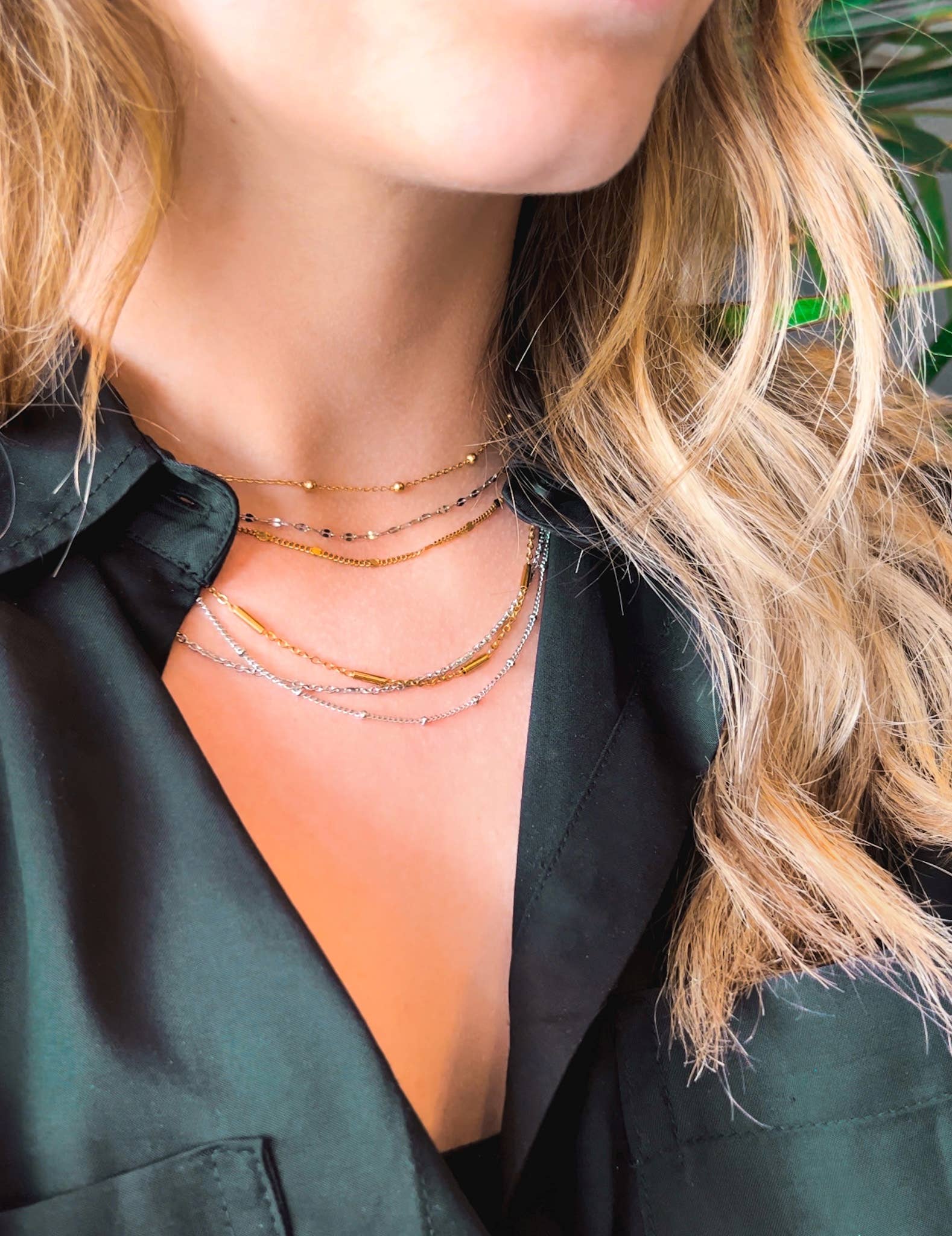 Angiie - Wholesale Link & Chain Necklace - Foglio necklace1