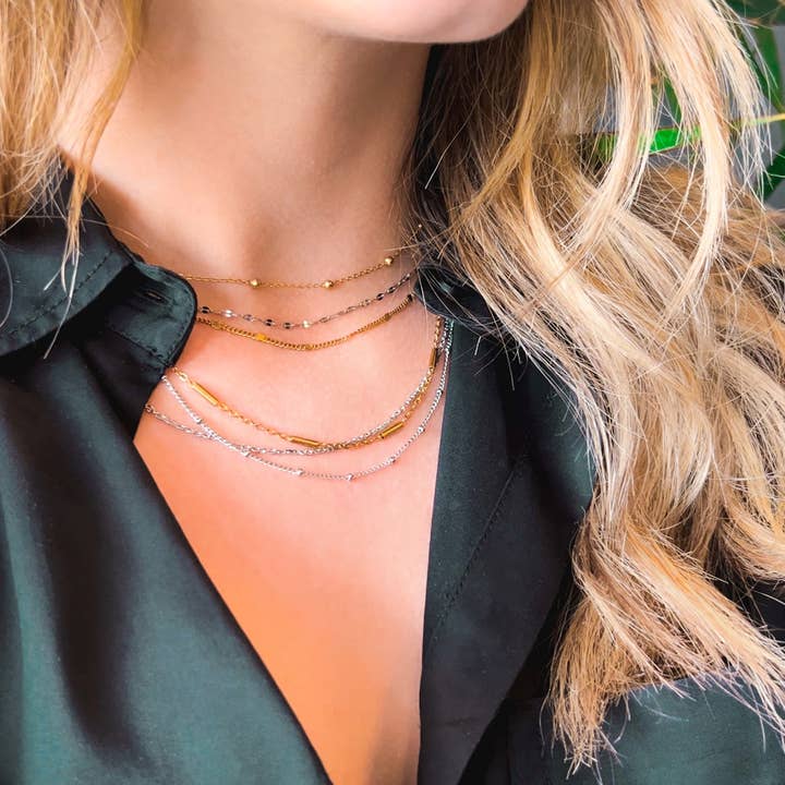 Angiie - Wholesale Link & Chain Necklace - Foglio necklace1