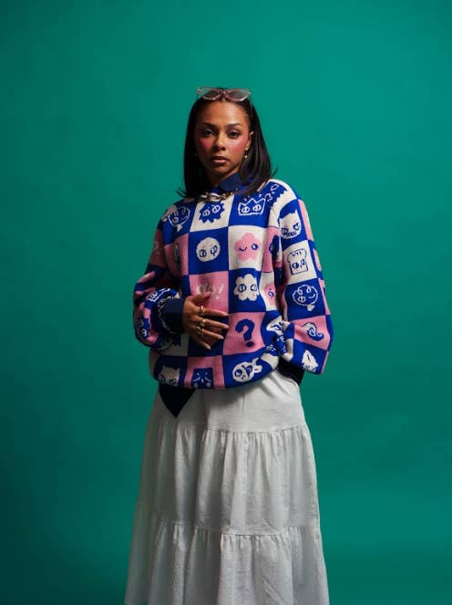 Karepango - Wholesale Knitted jumper – unisex - SHINYUU: Thick knit jacquard sweater