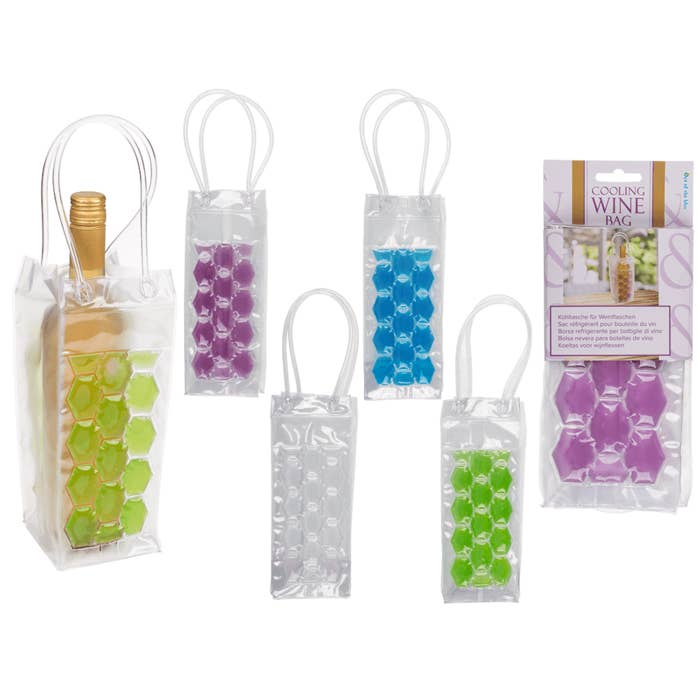 Out of the blue KG - Wholesale Wine Tote - Cooling bag for wine bottles, ca. 25,5 x 9,5 cm,