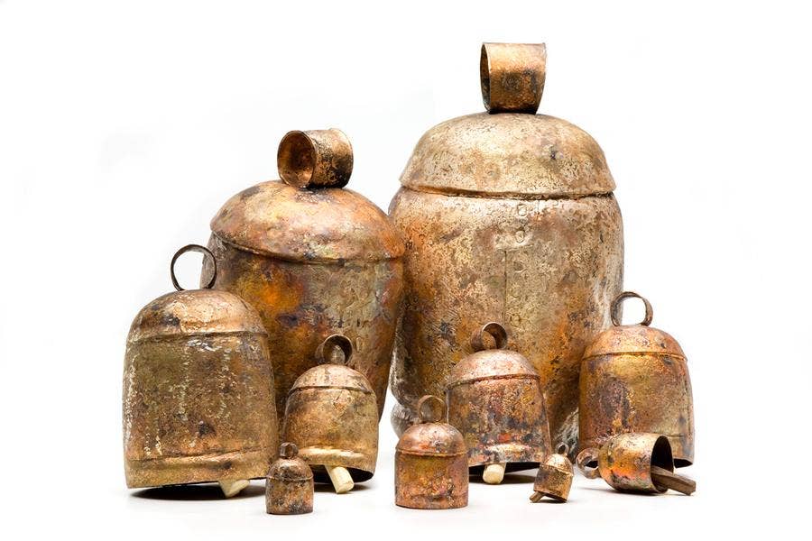 Indika - Wholesale Bell - Mini Handmade Size 2 Bronze Desert Bells , Hand-tuned, 2.25”