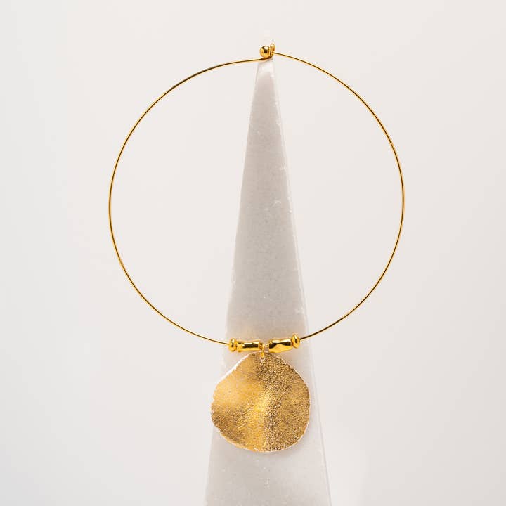 Crumpled Gold Necklace for wholesale by ARTIVANCED Ο.Ε.